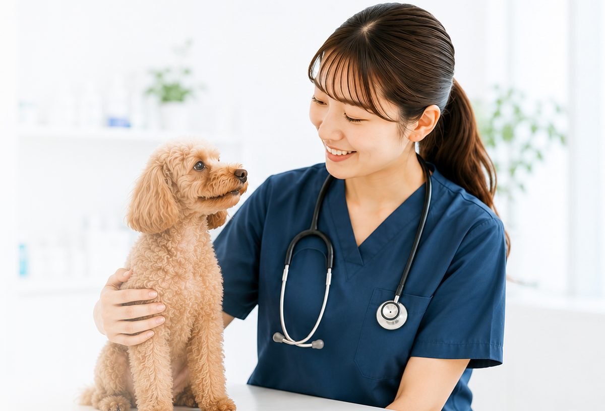 動物病院での診察